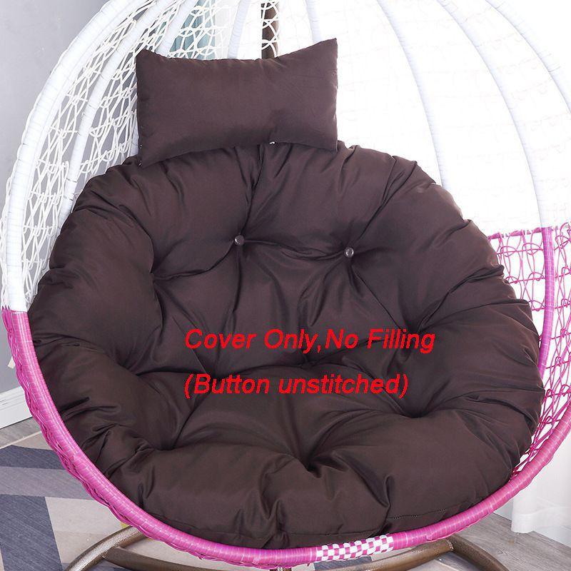 Rattan Swing Chair Cushion Hanging Egg Chair Soft Mat Pad Cover Inoutdoor Patio