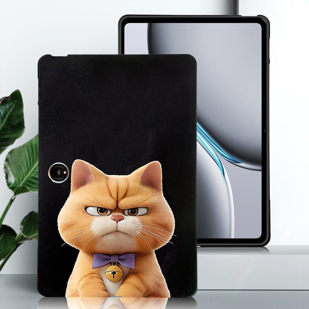 Cartoon Puppy Cat Soft Black TPU General Protective Case For Oppo Pad Neo/Oppo Pad Air2 Shockproof Cover Tablet Cases For OnePlus Pad Neo/Pad Air 2