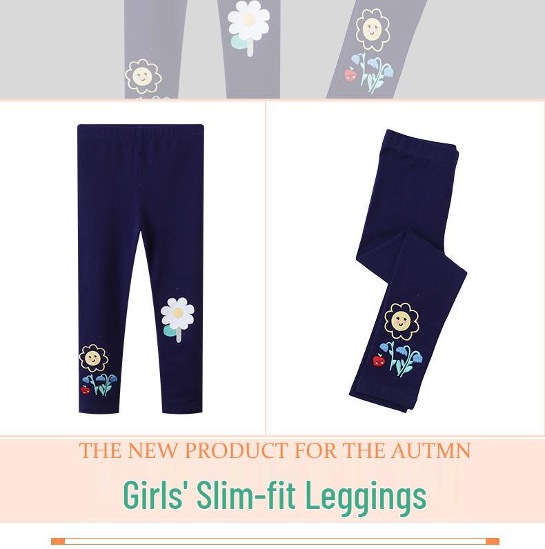 Girls' European & American Style Spring/Summer Base Layer Pants