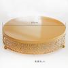 3pcs 8/10/12inch Set Golden Hollow Cake Rack Wedding Dessert Table Decoration Fruit Cake Tray Iron