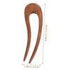 BESTOYARD Kanzashi Peach Wood Kanzashi and Hair Hair Modern Simple Japanese Vintage Kanzashi Headgear U-Shaped Hairpin, Hairpin, 3-Piece Set, Green,