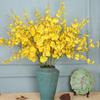 1PCS European Rural Yellow Artificial Dance Orchid Silk Flower Fake Decoration Flower