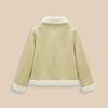 IEF Women's Winter Faux Fur-Lined Suede Jacket