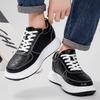 Lace-Up Men Elevator Walking Shoes All-match Increase Male Sneakers Genuine Leather Men Casual Shoes High Quality Men's Footwear
