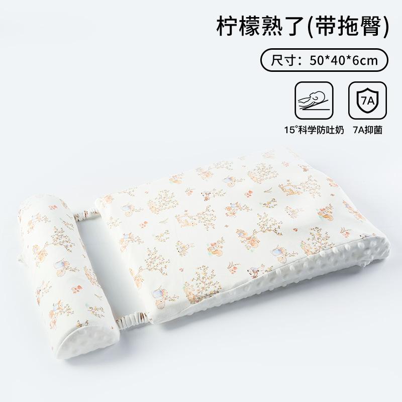 Baby Anti-vomiting Slope Cushion and Pillow for Newborns, Anti-colic and Anti-gas Two-in-one Feeding and Sleeping Aid