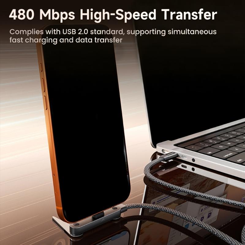 Braided USB C Cable 1.5m Long Supports 240W Charging And Stable Data Transfer for Phone