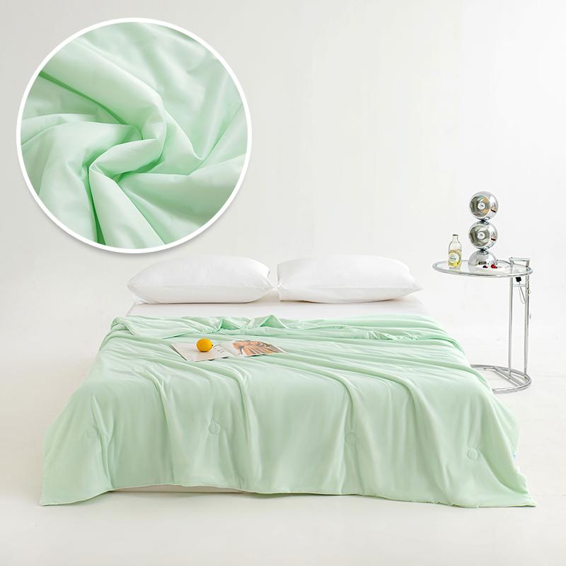 Double Sides Cooling Blanket for Bed Silky Air Condition Comforter Lightweight Cooled Summer Quilt with Cooling Fabric Home