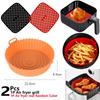 Air Fryer Accessories Combination Set Silicone Tray Mat Grill Pizza Oven Baking Tray Pan Mat Chicken Basket Mat AirFryer Silicon