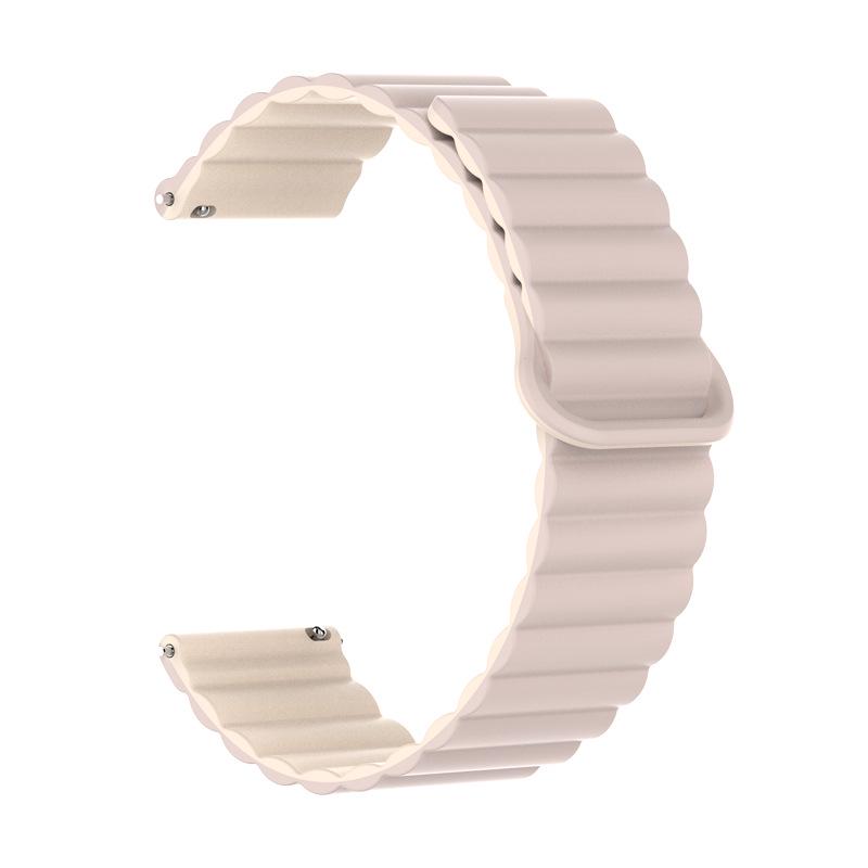Huawei GT5 & Samsung Two-Tone Silicone Magnetic Loop Watch Strap (16mm/18mm)