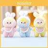 Bib Rabbit Key Chain Cartoon Toy Backpack Pendant Decoration Plush Cute Doll