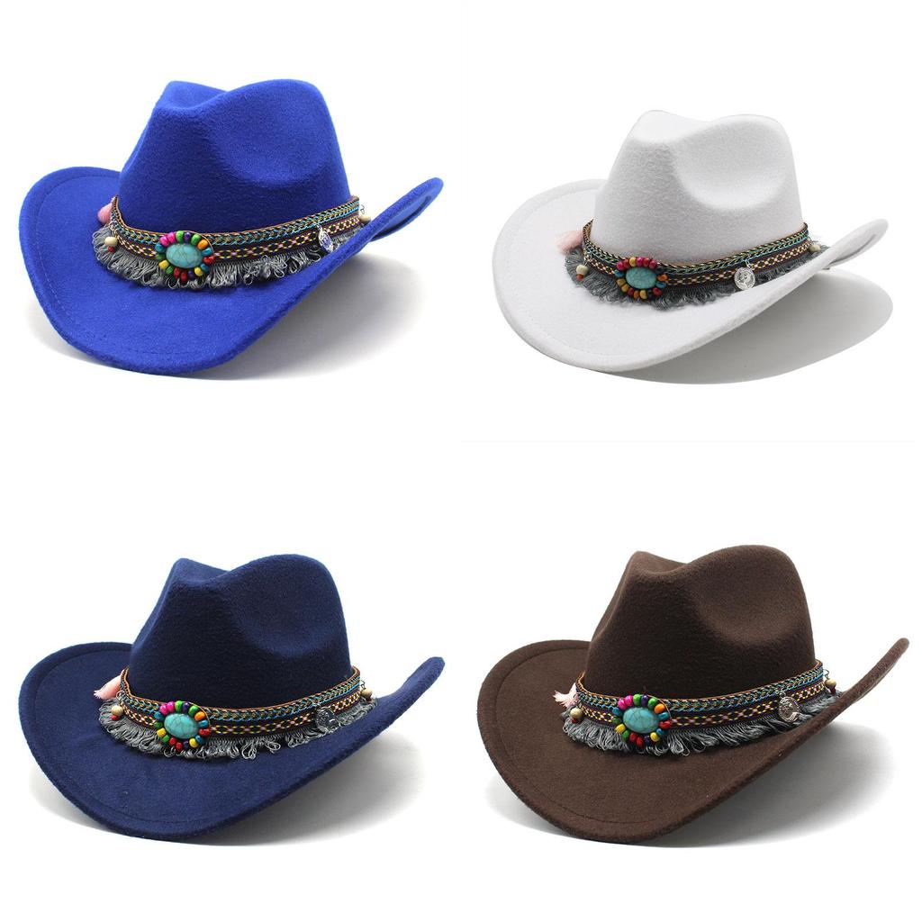 Western Cowboy Hat With Sun Protection For Men Women Bohemian Style