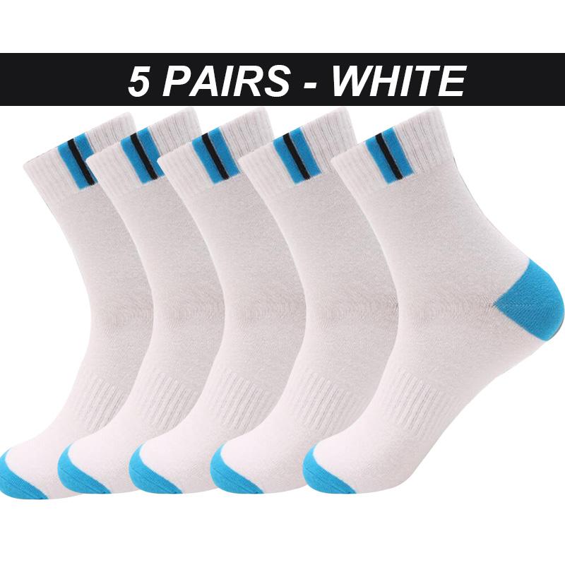 5 Pairs Men's Socks Cotton Large Size 39-48 Business Long Socks Breathable Deodorant Big Size Fashion High Quality