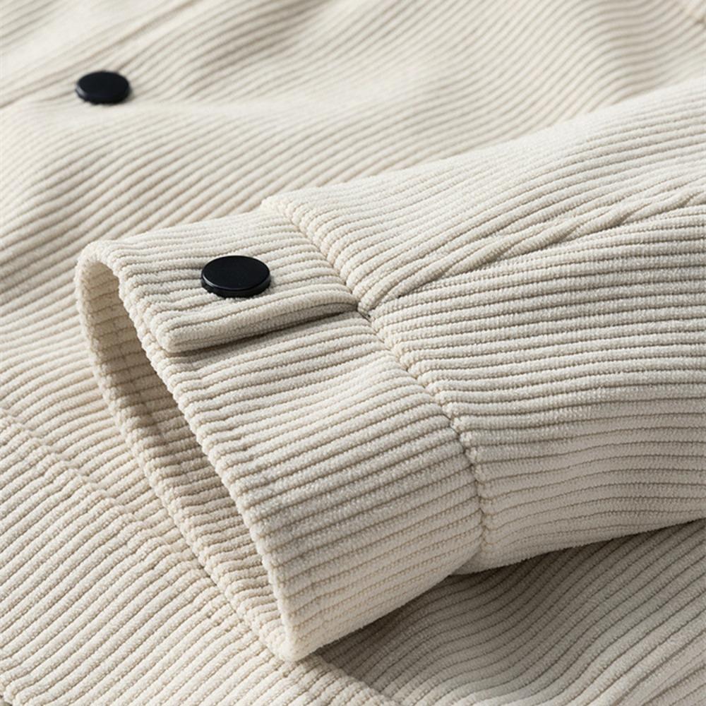 2025 Stylish New Men Corduroy Jackets Comfortable Windproof Male Clothes Casual Turn-down Collar Jacket Coats Plus Size Multiple Colors