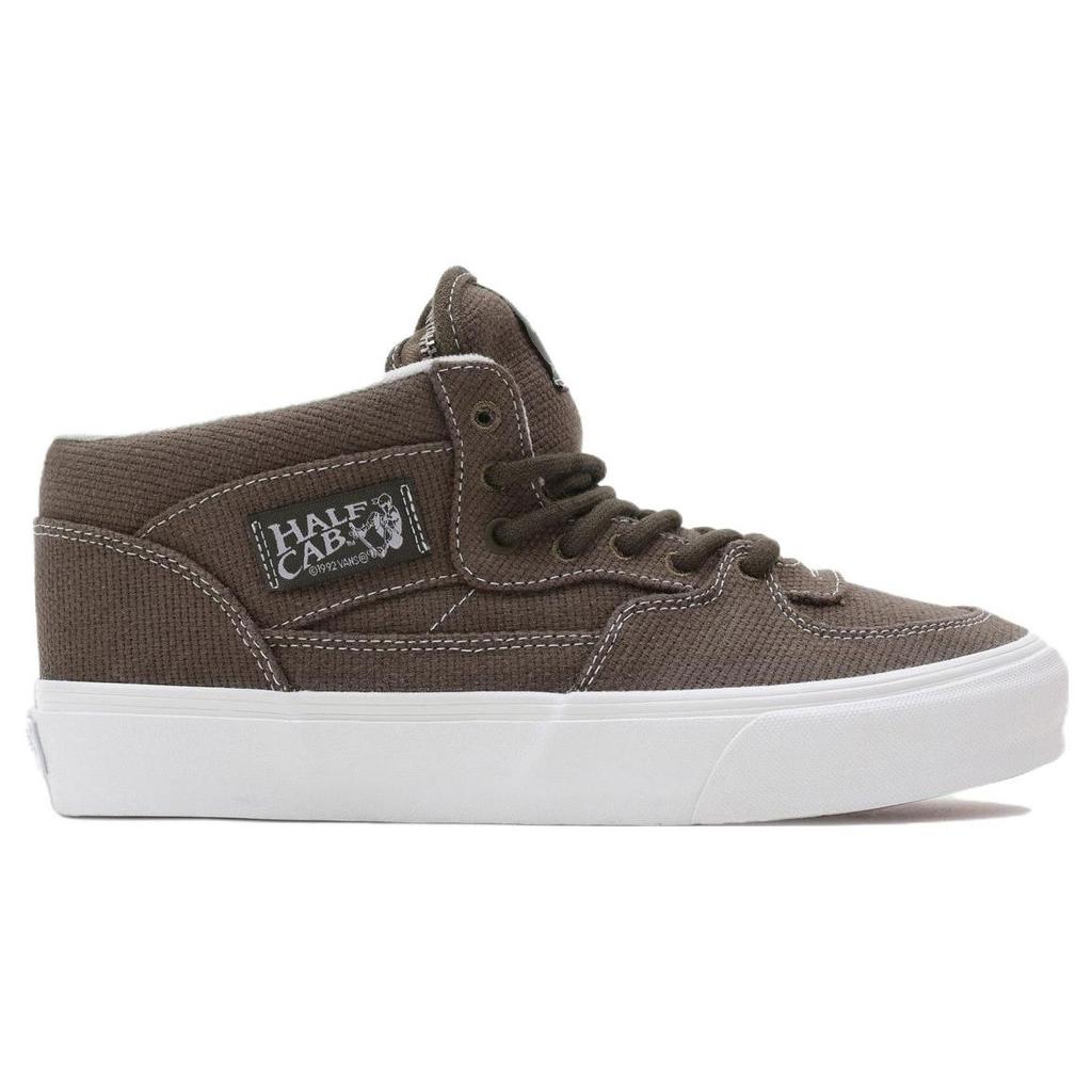 Vans Half Cab CP VR3 LX Round Toe Comfortable Wrap Warm Mid-Top Skate Shoes Unisex Skate Shoes Beige VN0007PUDOL1