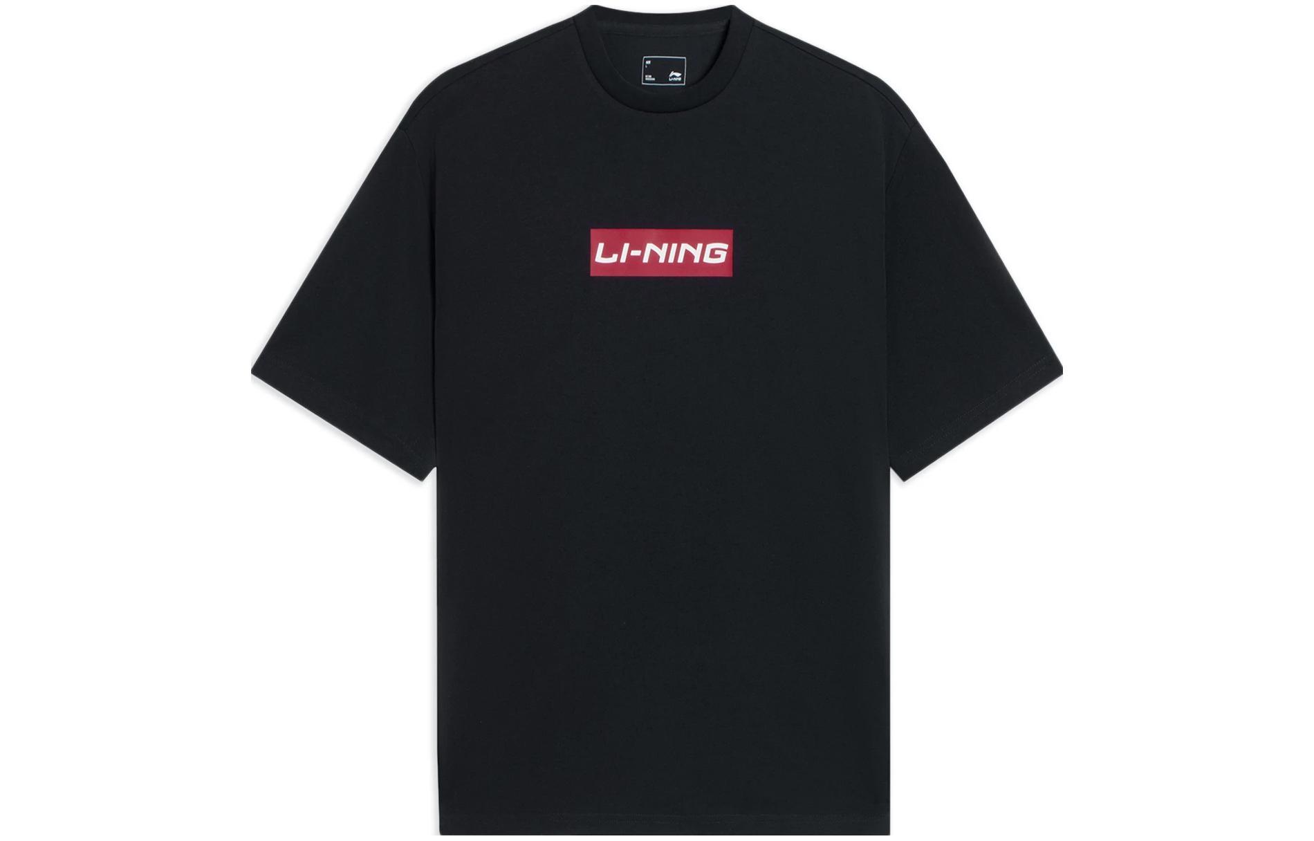 Li Ning Sports Fashion Collection T Shirt Unisex Black AHSSC17-2 M