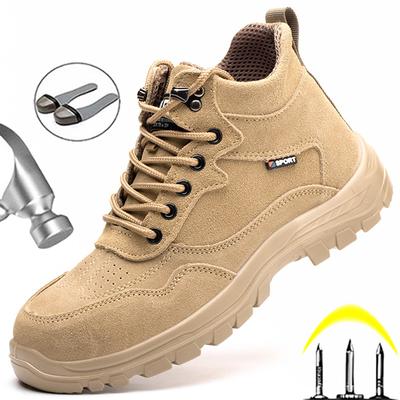 Chaussures de sécurité pour hommes d'extérieur Bottes de travail de construction Chaussures de sécurité à embout en acier pour hommes Chaussures de protection anti-perforation Bottes de soudeur pour hommes
