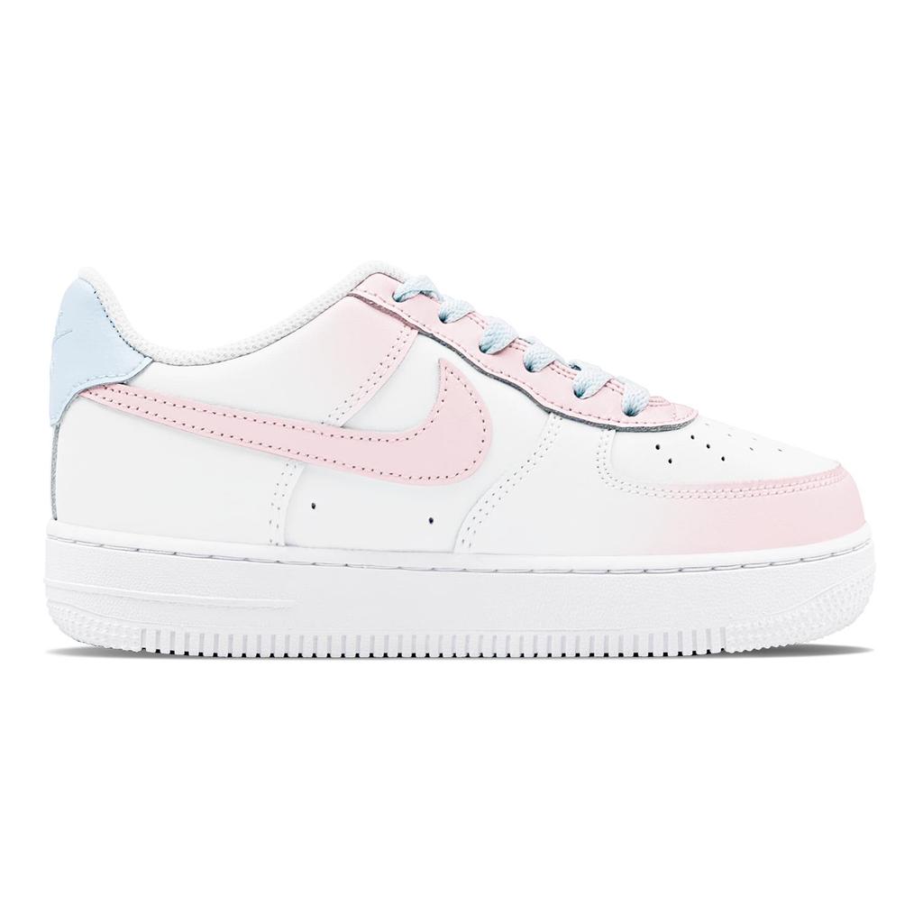 Nike Air Force 1 Air Force 1 Abrasion Resistant Slip Resistant Low top Skateboard Shoes Women's White Pink Blue DH2920-111(Team1655-S-BOX)