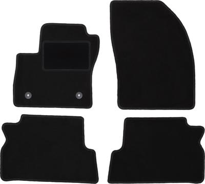 Black Velour Floor Mats For: Ford C-MAX MK2 Minivan (2011-2015)