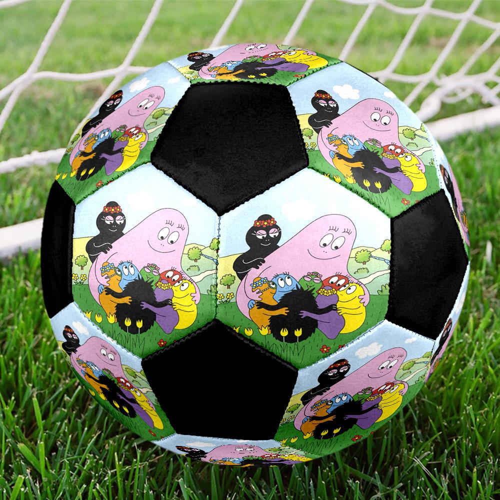 Barbapapa Theme Size 5 Soccer Ball, Suitable for Both Indoor and Outdoor Matches, a Gift Suitable for Everyone.