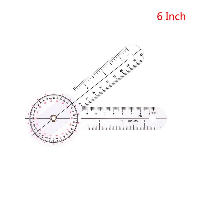 

6/8Inch Goniometer Medical Joint Ruler Calibrated Orthopedics Angle Rule Spinal Finger Angle Ruler Protractor 6Inch