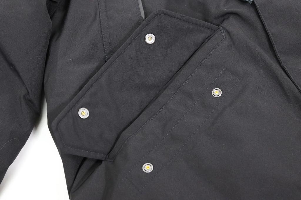 POLO RALPH LAUREN Fur Hooded Down Size 0101985 Men's N-3B Jacket, L, Black,