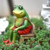 Frog Ornaments Garden Decoration Ornaments Balcony Courtyard Cute Home Decor On Desk Pastoral Ornaments Thinking Frog