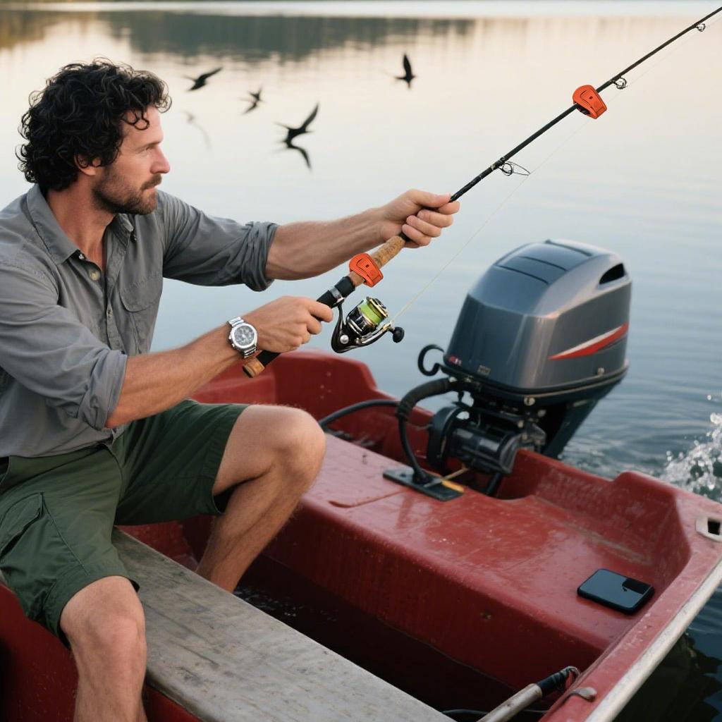 2 Stück Universeller tragbarer Angelrutenhalter Verstellbare Klemme für Ufer-, Boots-, Kajak-, Steg- und Strandfischerei