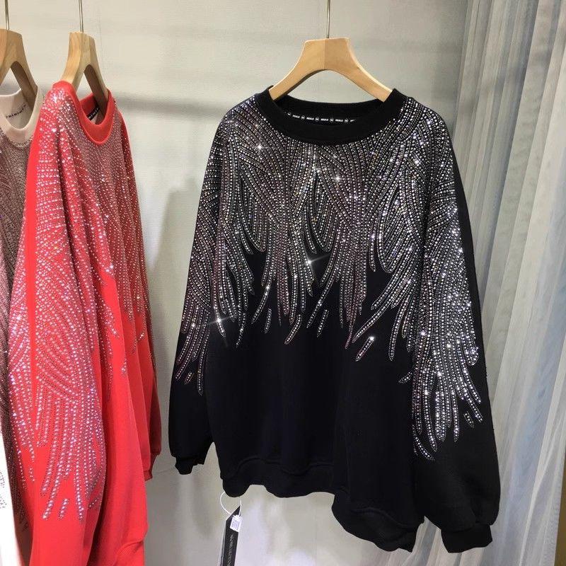 Women's Design Long-sleeved Fleece and Thickened Artistic Sweatshirt