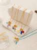 INS style handmade DIY multi pendant necklace, neckchain, pearl heart jewelry, gold-plated and color preserving