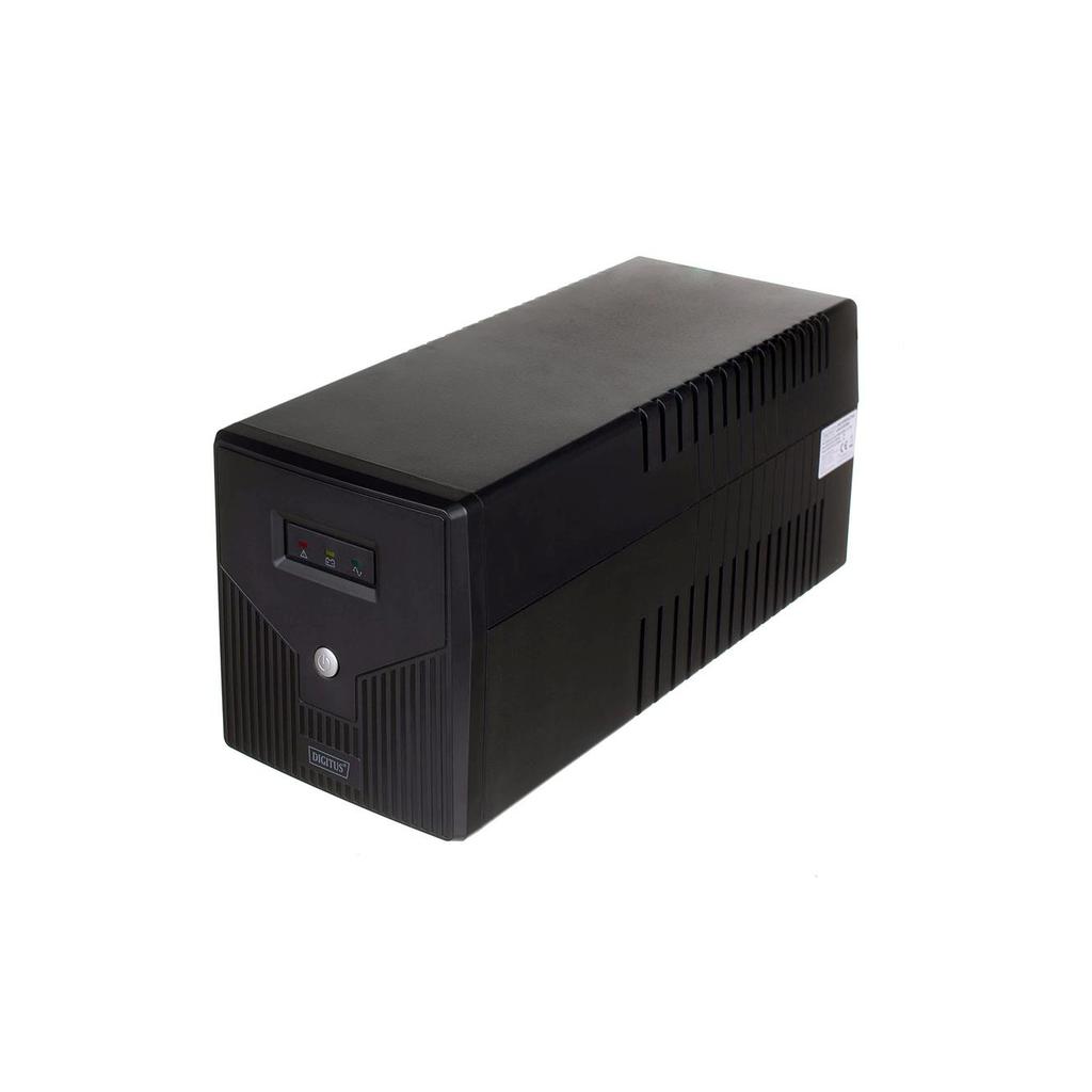 Zasilacz awaryjny UPS DIGITUS Line-Ineractive LED 1000VA/600W, 2x12V/7Ah, AVR, 4x Schuko CEE 7/3, 2x RJ11, 1x USB 2.0 typ B