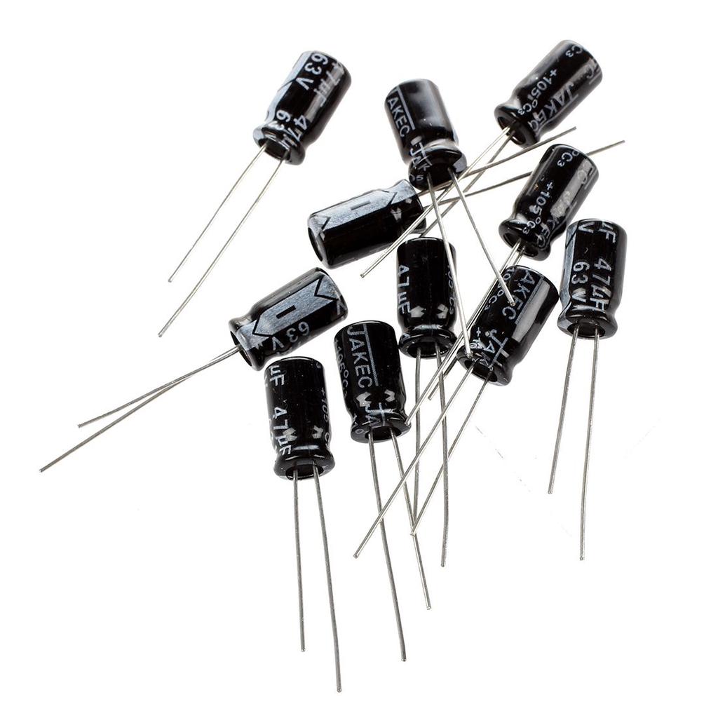 47 Mfd Microfarad 63 Volt Electrolytic Capacitor X 10