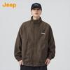 Jeep Men's Fleece-Lined Stand Collar Casual Jacket