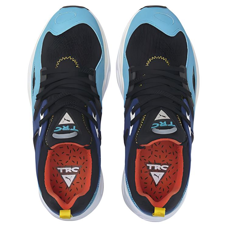 Puma Trc Blaze The Triangle Fabric Color Block Casual Low Top Sneakers Unisex Sneakers Island-Blue 383104-06