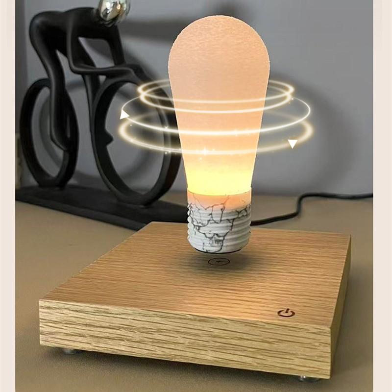 Levitating Floating Light Bulb, Magnetic Levitation Wireless Bulb Lamp, Gravity Lamps, Magnetic Levitating Home Office Decor