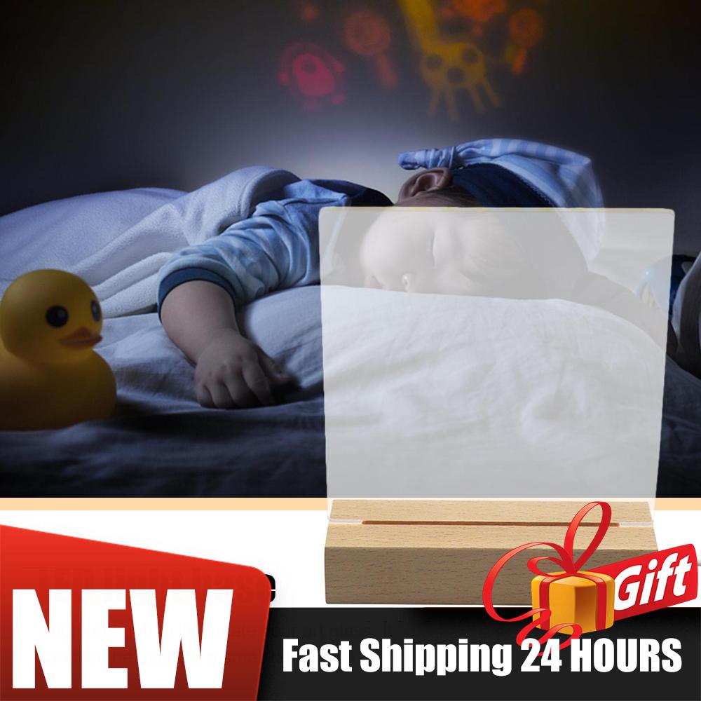 1-5 STÜCKE LED Holz Display Basis Kreativer USB Beleuchteter Ständer Kristall Holz Beleuchtete Basis Ständer 3D Handgefertigt USB Holzbasis Ornamente