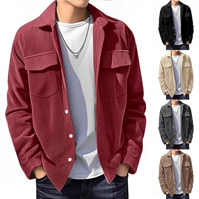 Modischer Langarm-Strickcardigan mit Knöpfen Lässige Herrenjacke