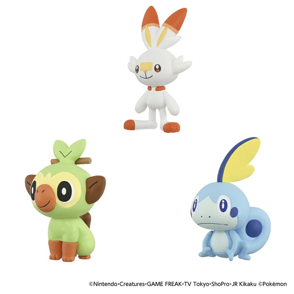 TAKARA TOMY Pokemon 30th Anniversary Moncolle Set of 3 Galar Region Pokemon