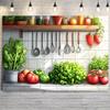 2D Flat Print Farm Fresh Produce Backdrop Cooking Party Background Cloth