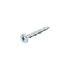 WOOD THREAD SCREW W/PLATE PZ ZINC PLATED 3-30. 100 Units