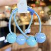 Cream Color Hair Ties Korean Style High Elasticity Ponytail Holders for Girls Kids Cute Headwear Non Damage