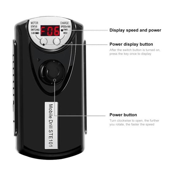 Easy-using Nail Pen Machine Trendy Thin-film Switch Portable Nail Pen Polishing Machine