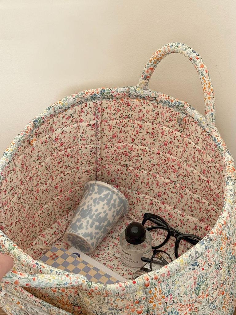 Foldable Floral Laundry Hamper: Lightweight, Portable, and Multi-use Storage Basket