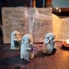 Resin Halloween Whimsical Ghost Display Figurine Perfect For Home Atmosphere And Gifts Festive