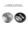 4 Pièces 56mm Emblème de Voiture Cache-Moyeux Centraux de Roue Auto Accessoires Autocollants Pour Jeep Wrangler Renegade Compass Grand Cherokee Patriot