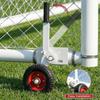 Goal Mover with High Lift Wheels Rubber Tire Rotating Flip Over Mounting Wheel Kit 1300 Lbs Capacity for Rolling/Sliding Gates