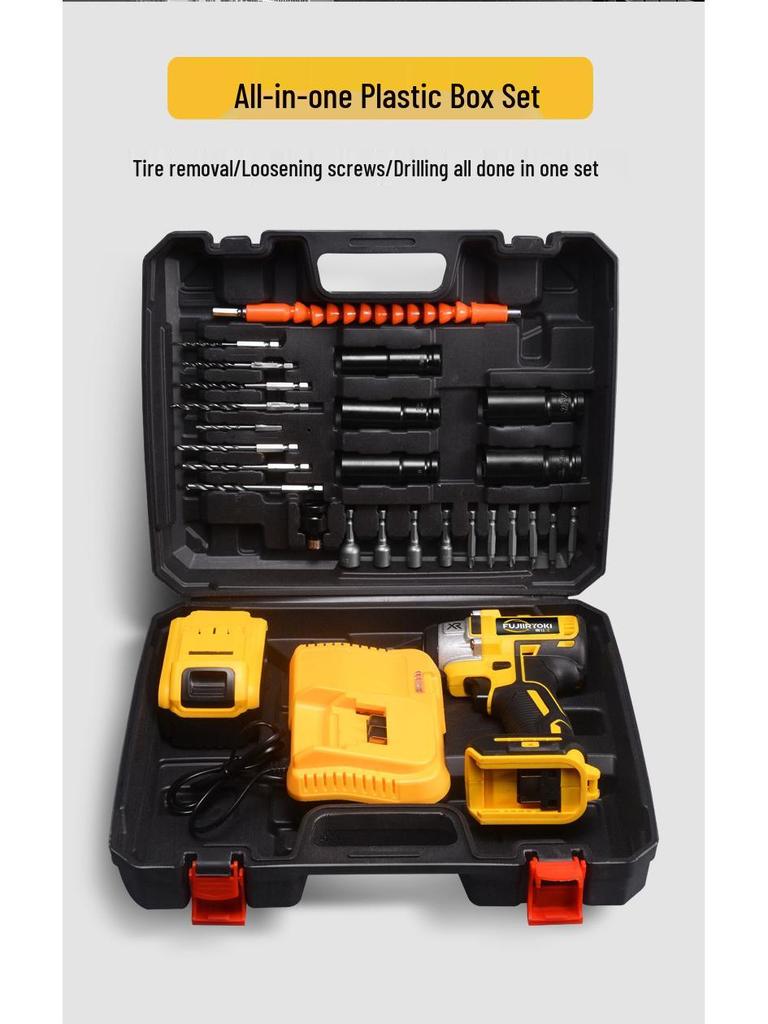 Brushless High Torque Electric Impact Wrench with Lithium Battery for Auto Repair