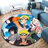 Berühmter Cartoon NARUTO Protagonist Uzumaki Naruto runder Teppich weiche Heimdekoration rutschfeste Fußmatte Outdoor Picknickmatte Teppich M6