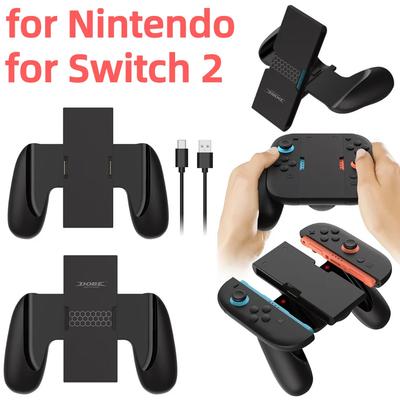 Charging Grip for Nintendo for Switch 2 Joy-Con Portable Charger Dock ABS with USB-C Cable and Charge Indicator Game Accessories