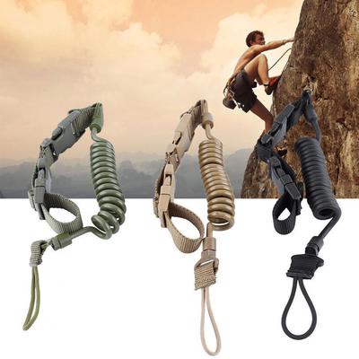 150 cm militärisches taktisches Nylon-elastisches Schnellverschluss-Pistolenriemen-Feder-Lanyard