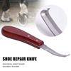 Repair Horseshoe Knife Horse Hoof Trimming Wooden Handle Donkey Cattle Hoof Repair Tool Livestock Equipment 1Pcs Farmer Tools